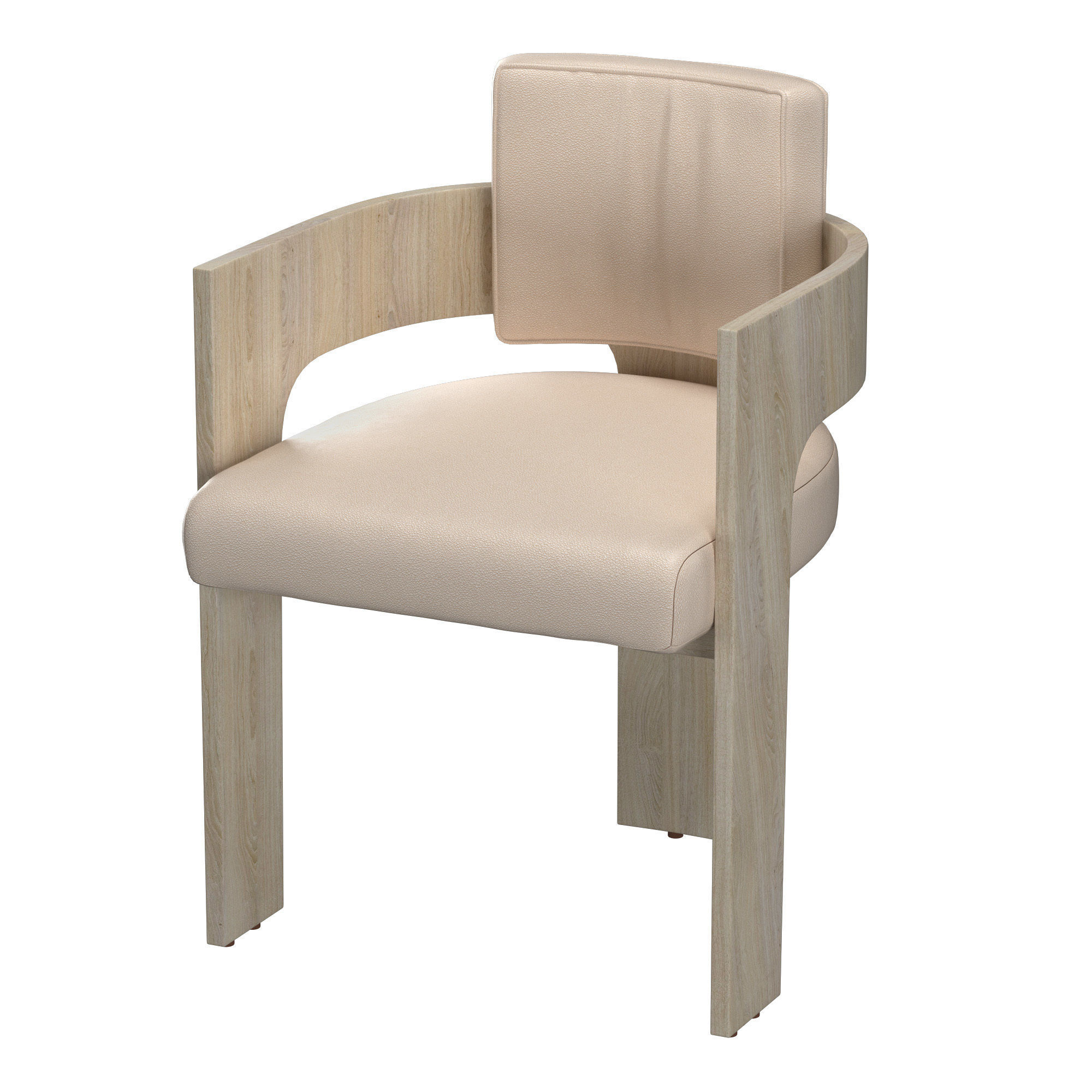C Back Chair 3D model_3