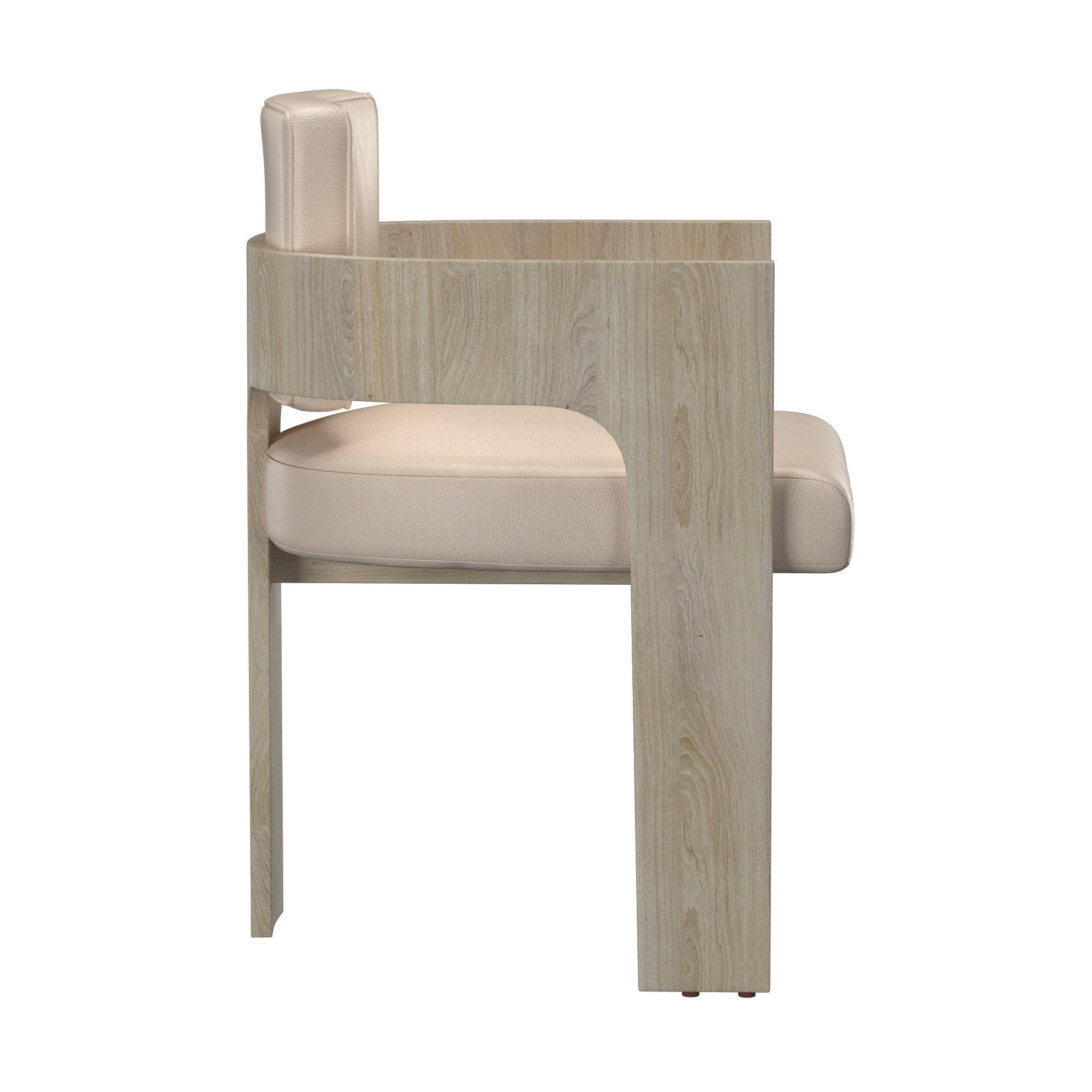 C Back Chair 3D model_4