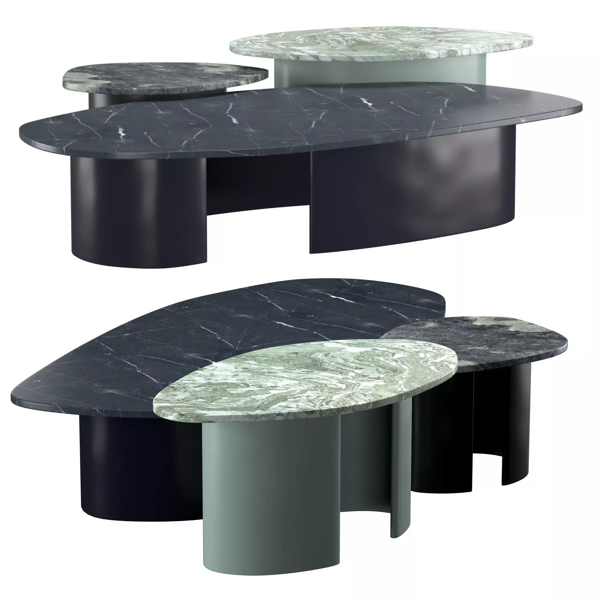 PEBBLE TABLES 3D model
