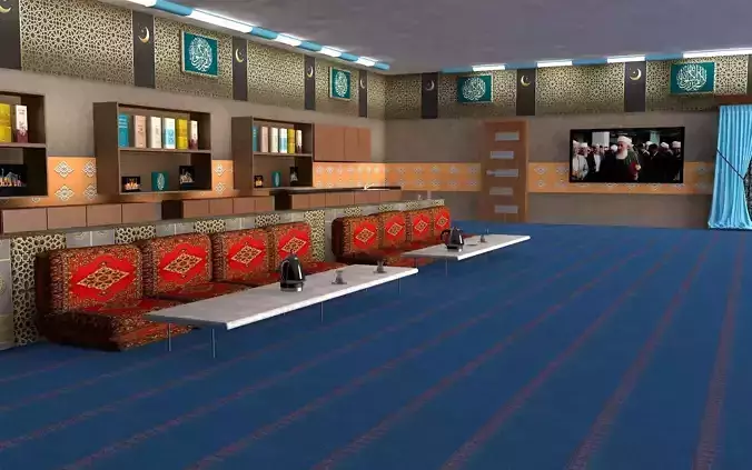Muslim Dergah Free 3D model