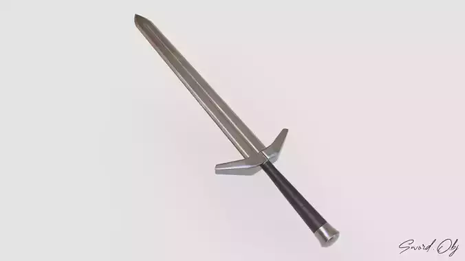 Sword 3D Model No Reference Unique Free low-poly 3D model