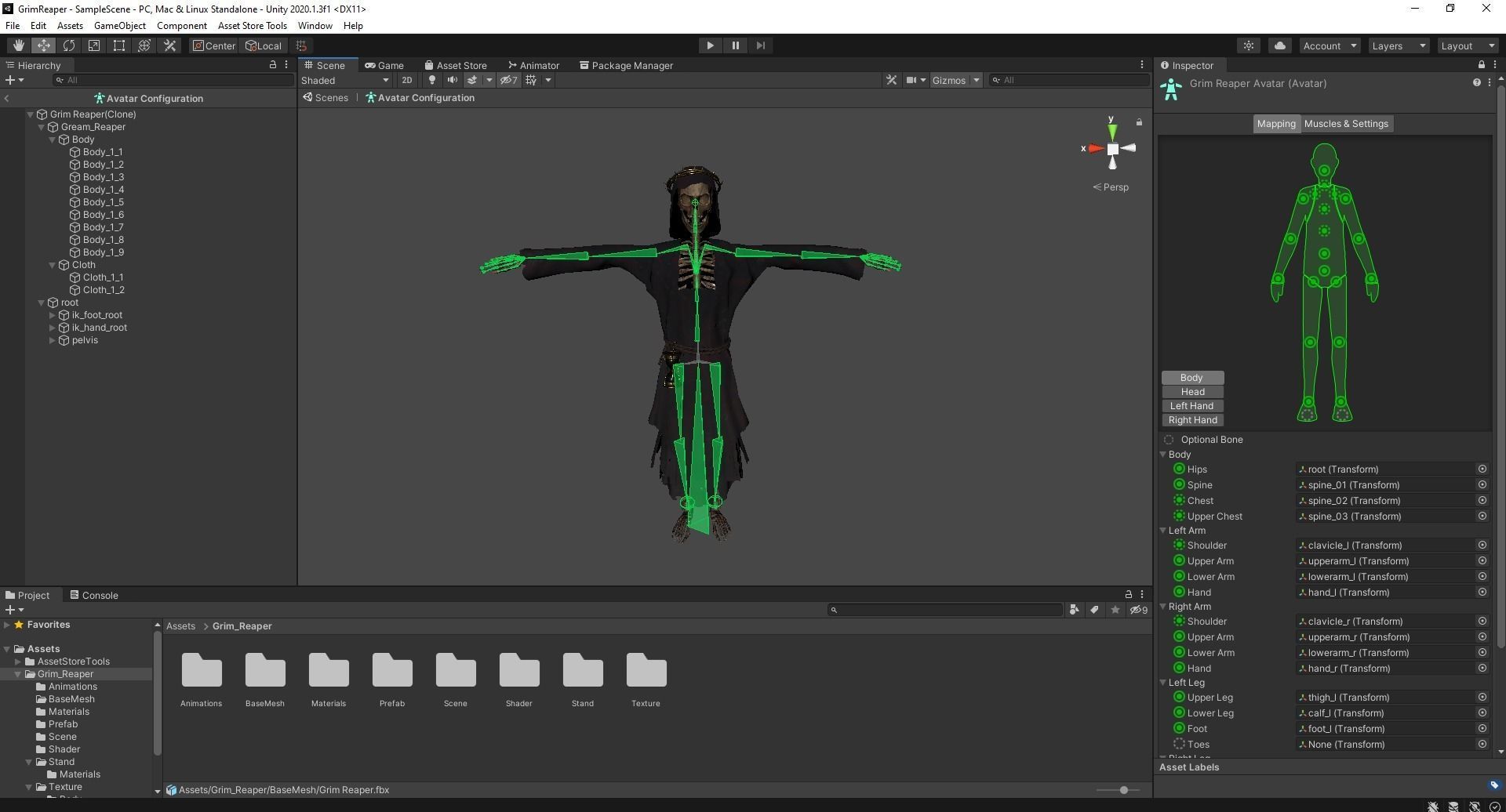 Grim Reaper Low-poly 3D model_9