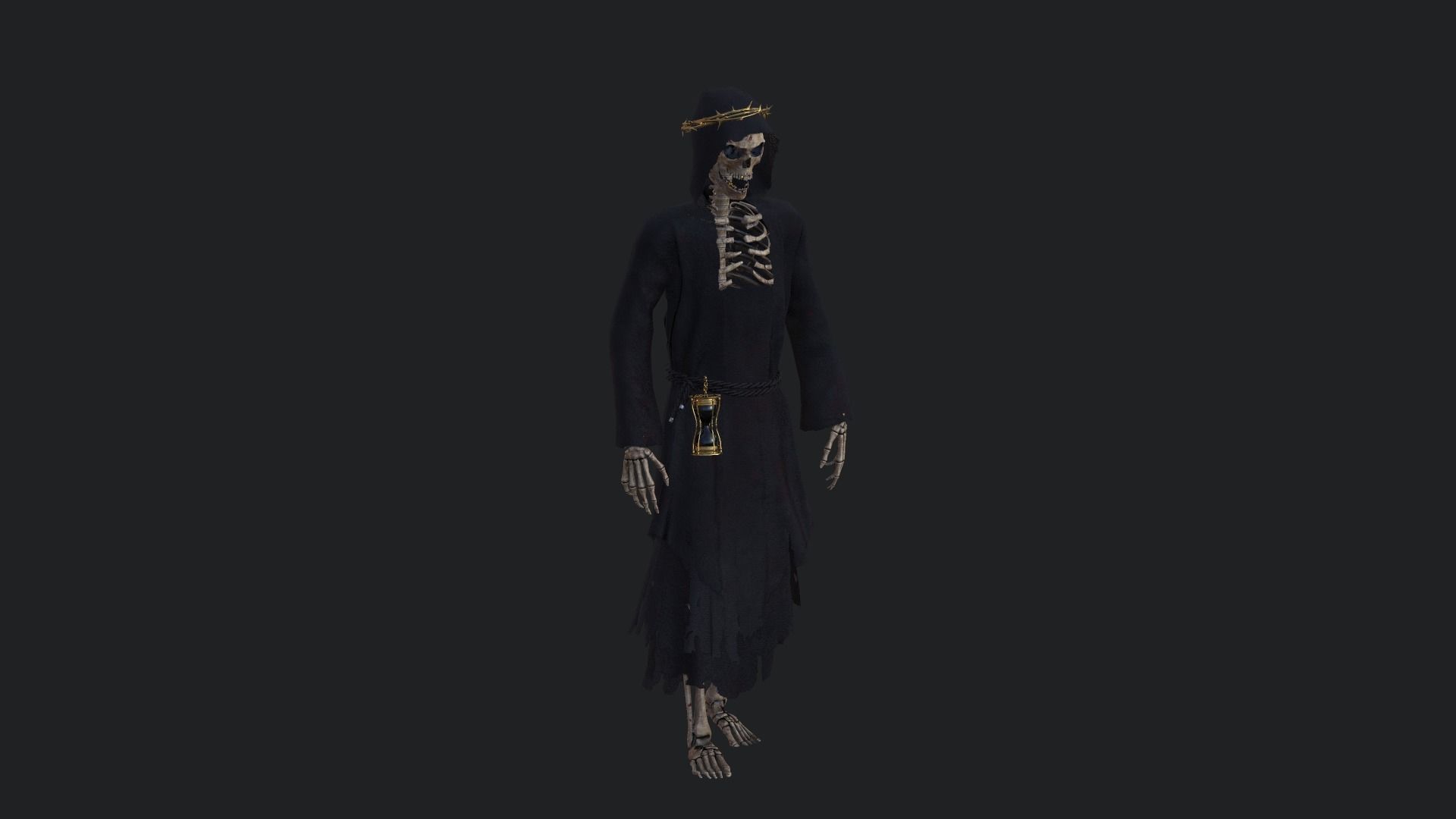 Grim Reaper Low-poly 3D model_2