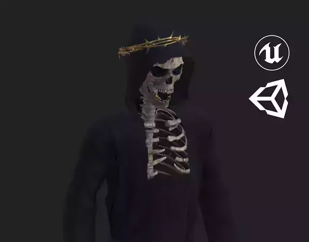 Grim Reaper Low-poly 3D model