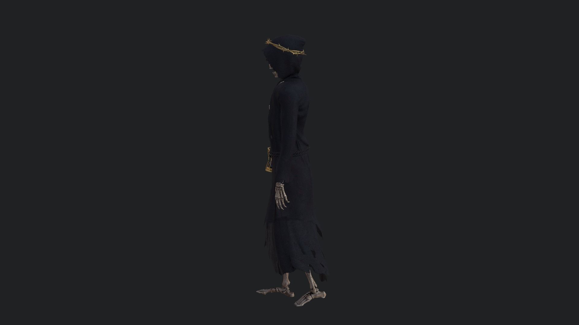 Grim Reaper Low-poly 3D model_4