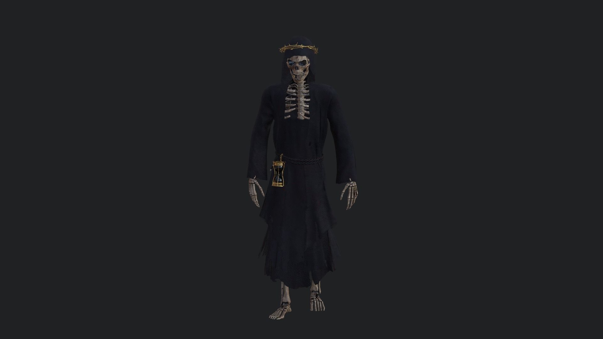 Grim Reaper Low-poly 3D model_3