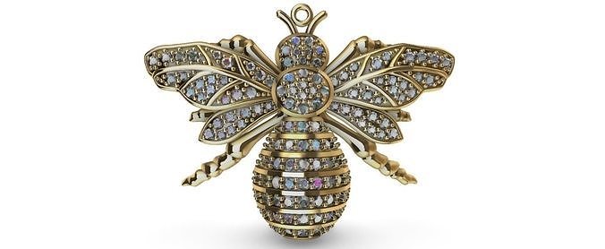 Bee pendant 3D print model