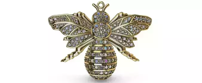Bee pendant 3D print model