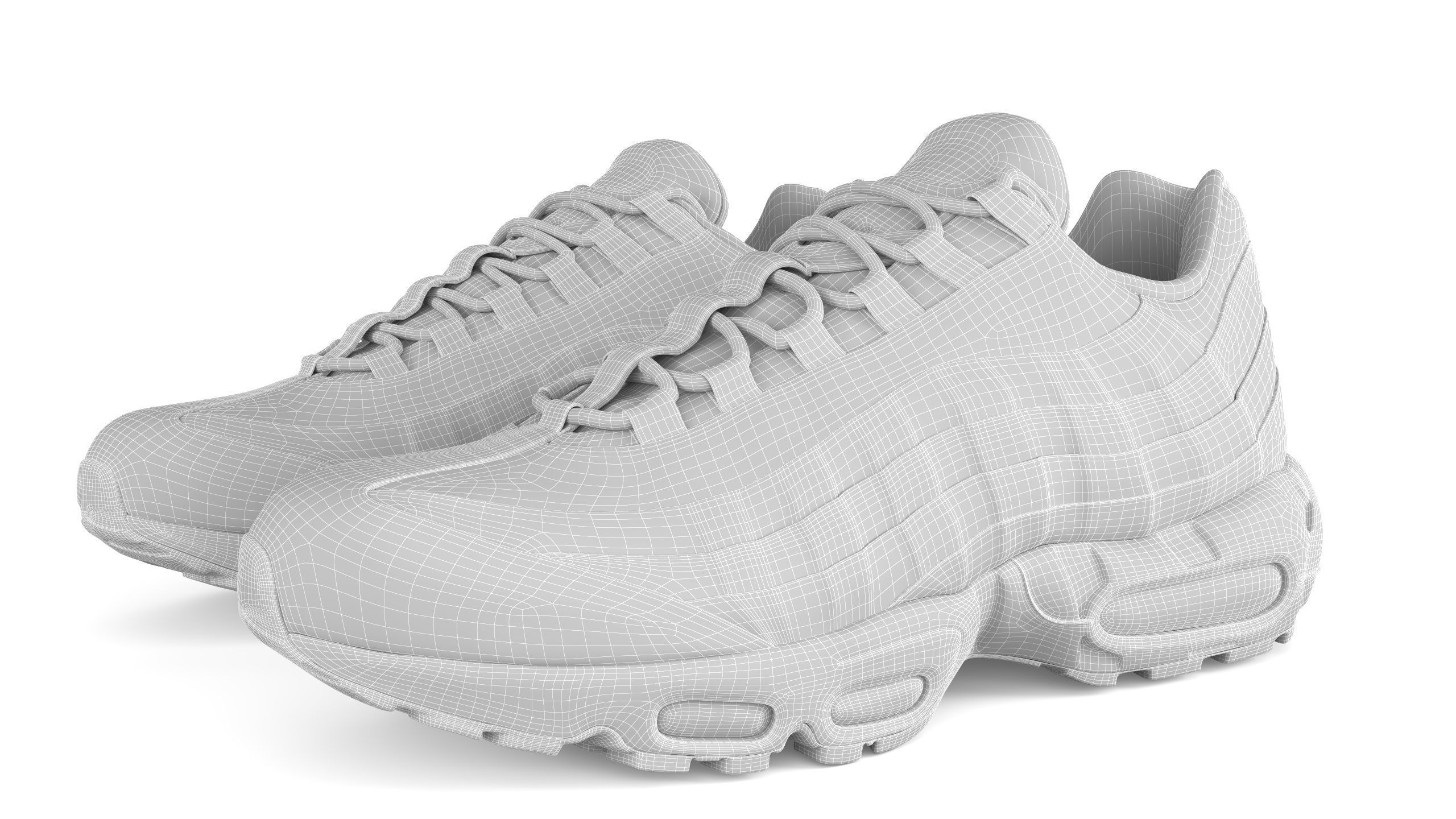 Nike Air Max 95 Irone Stone PBR Low-poly 3D model_9
