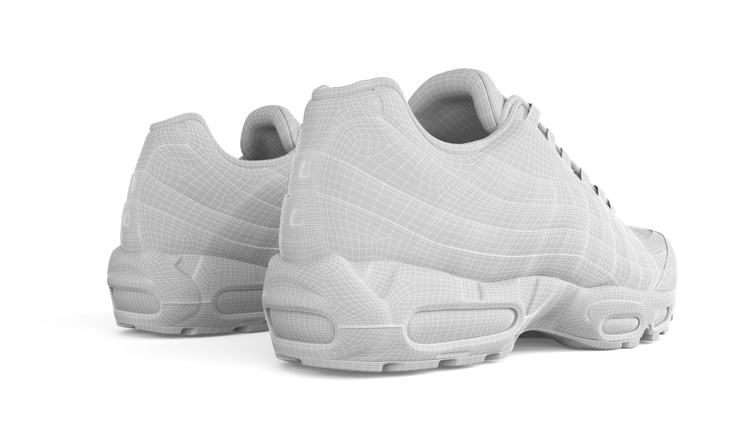 Nike Air Max 95 Irone Stone PBR Low-poly 3D model_11