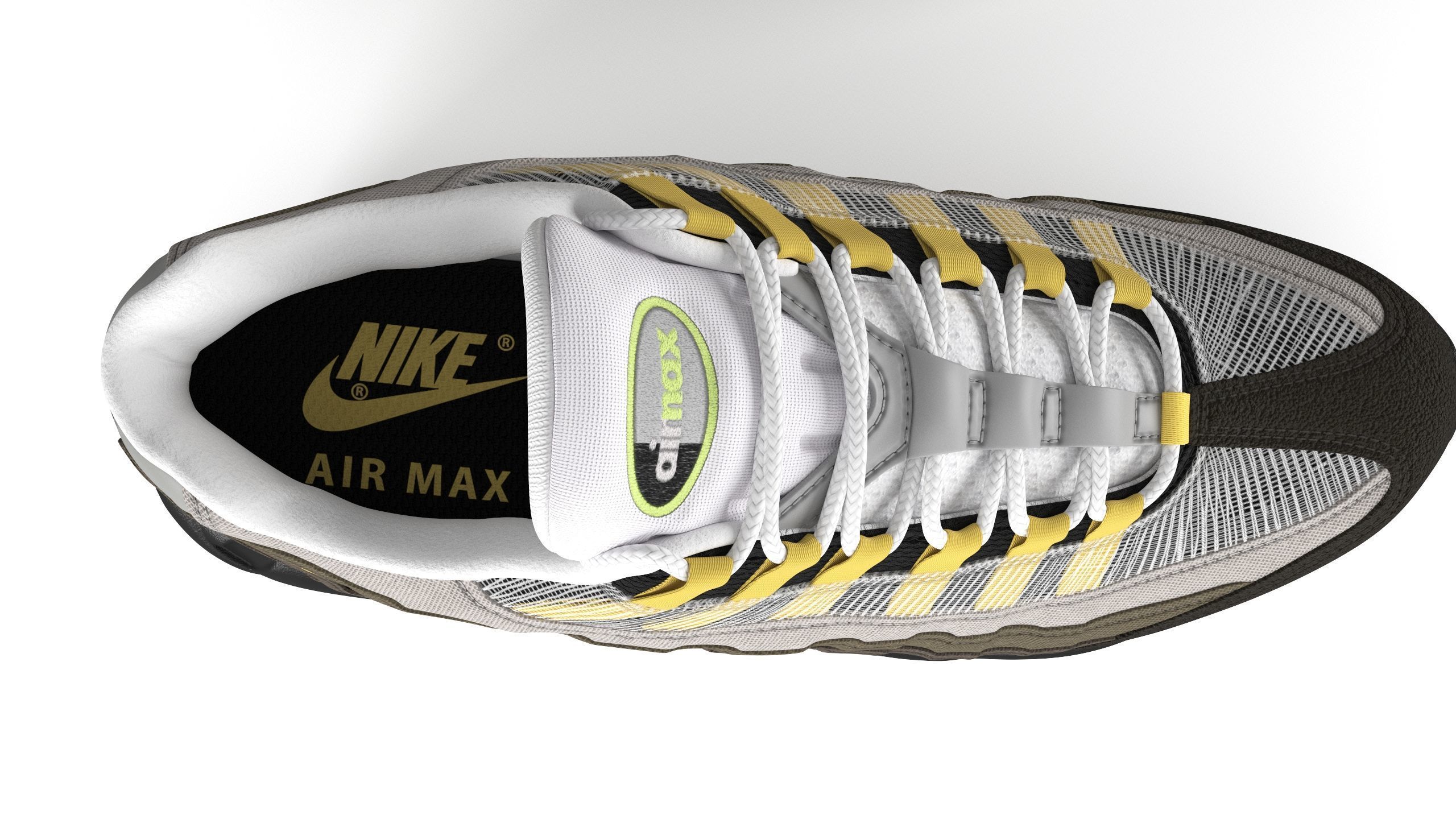 Nike Air Max 95 Irone Stone PBR Low-poly 3D model_7