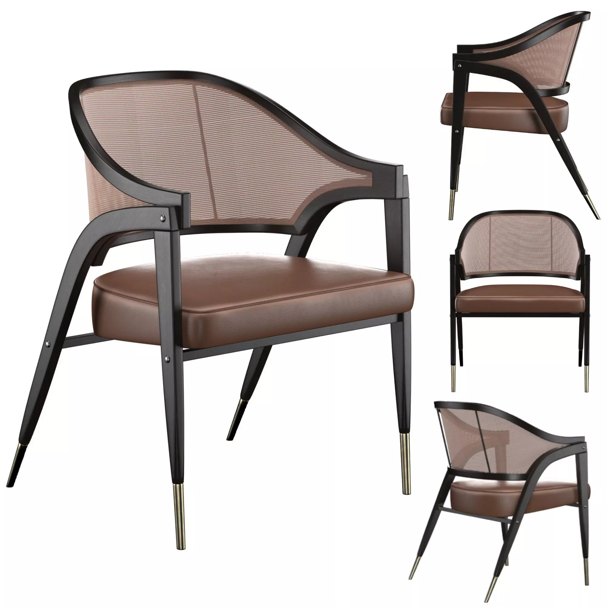 A-frame Chair by Edward Wormley 3D model_0