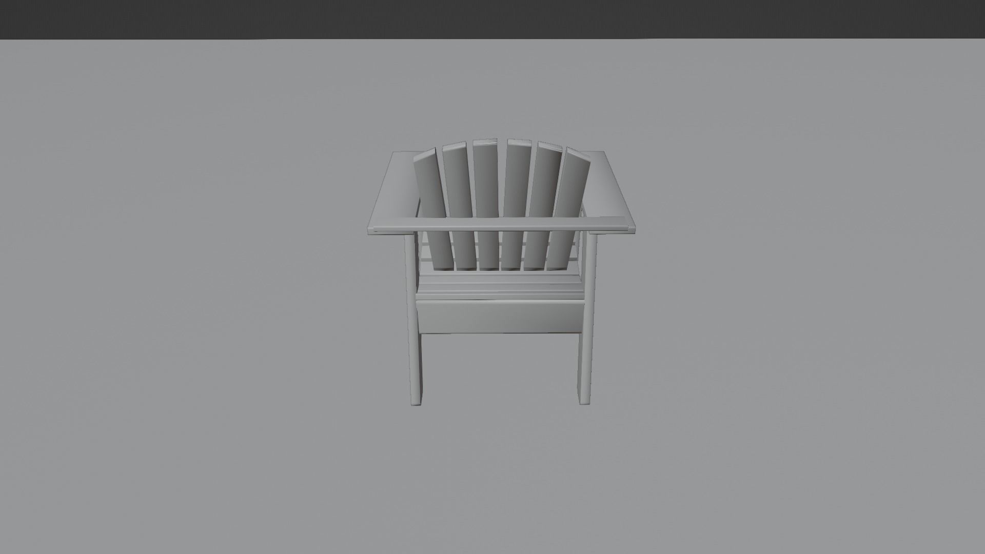 Outdoor Chair Low-poly 3D model_11