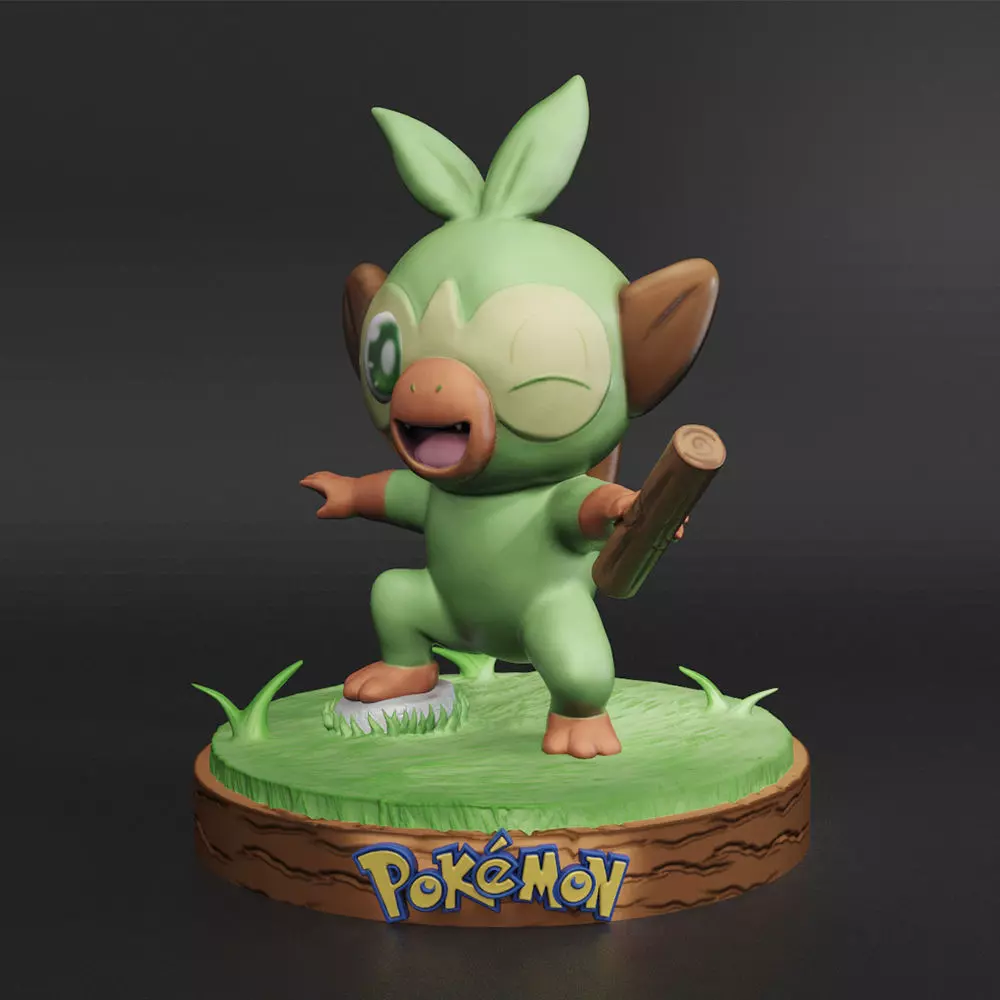 Pokemon Grookey 3D print model_0