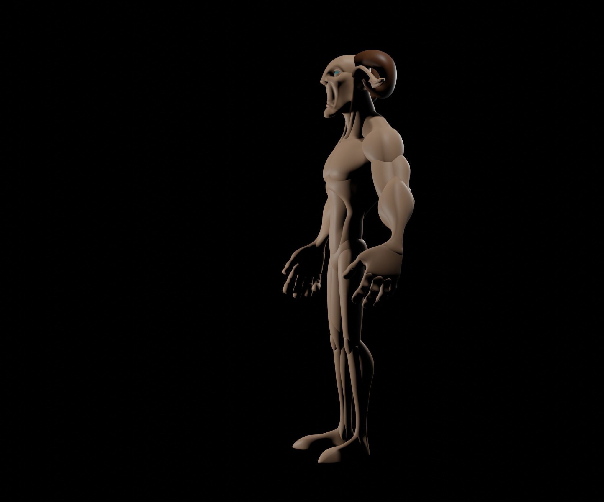 Goat Creature 3D model_18