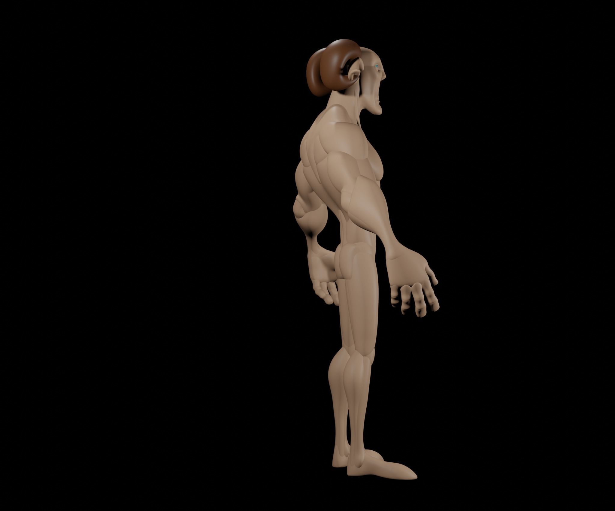 Goat Creature 3D model_13