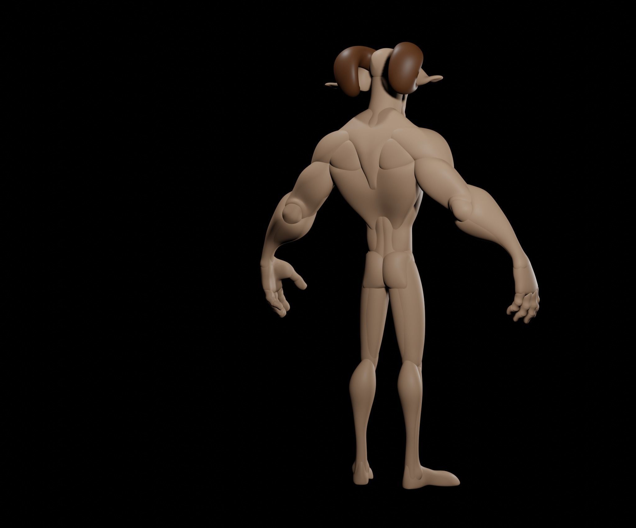 Goat Creature 3D model_16