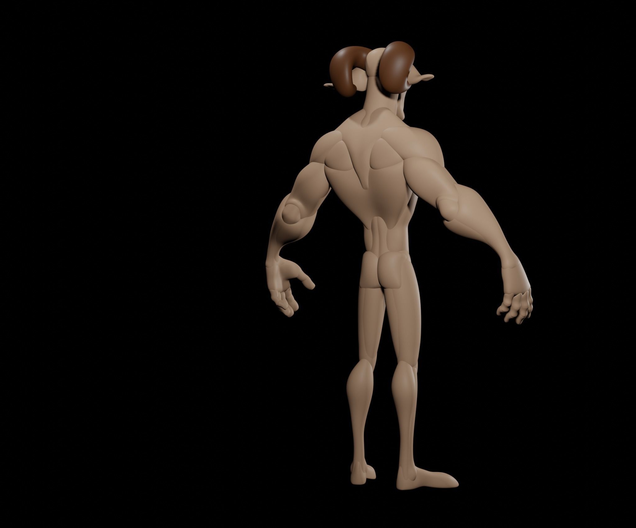Goat Creature 3D model_14