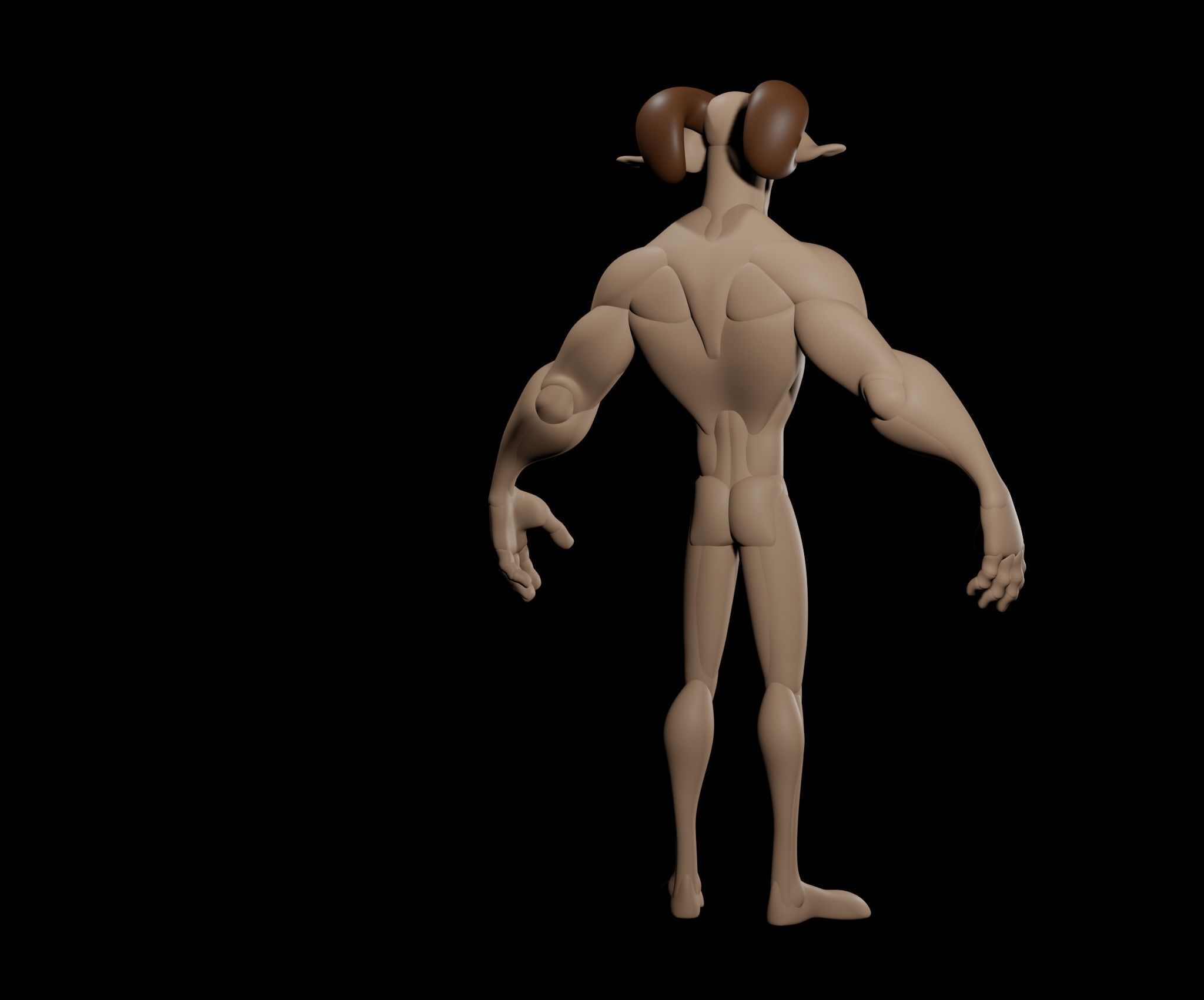 Goat Creature 3D model_17