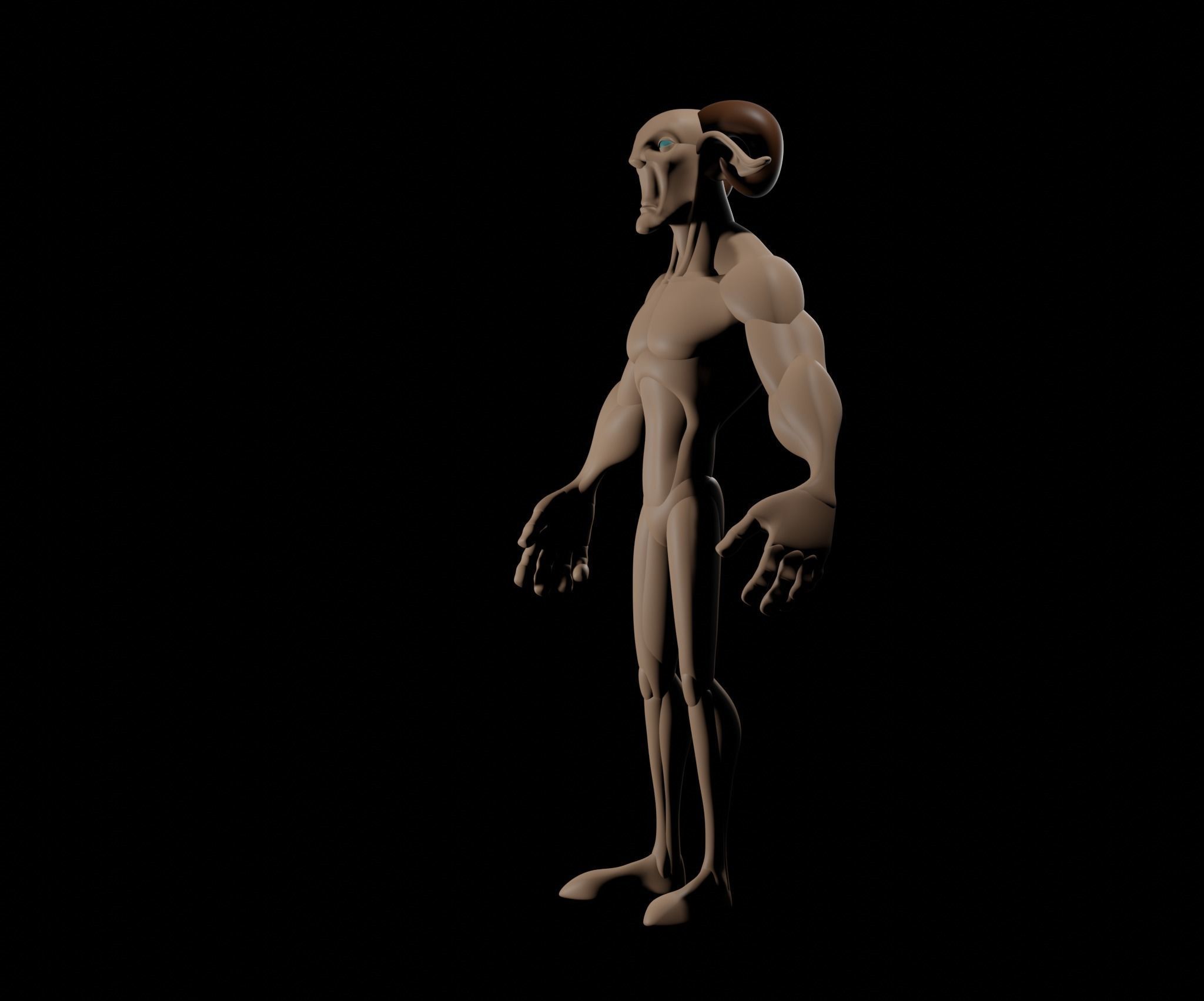 Goat Creature 3D model_19