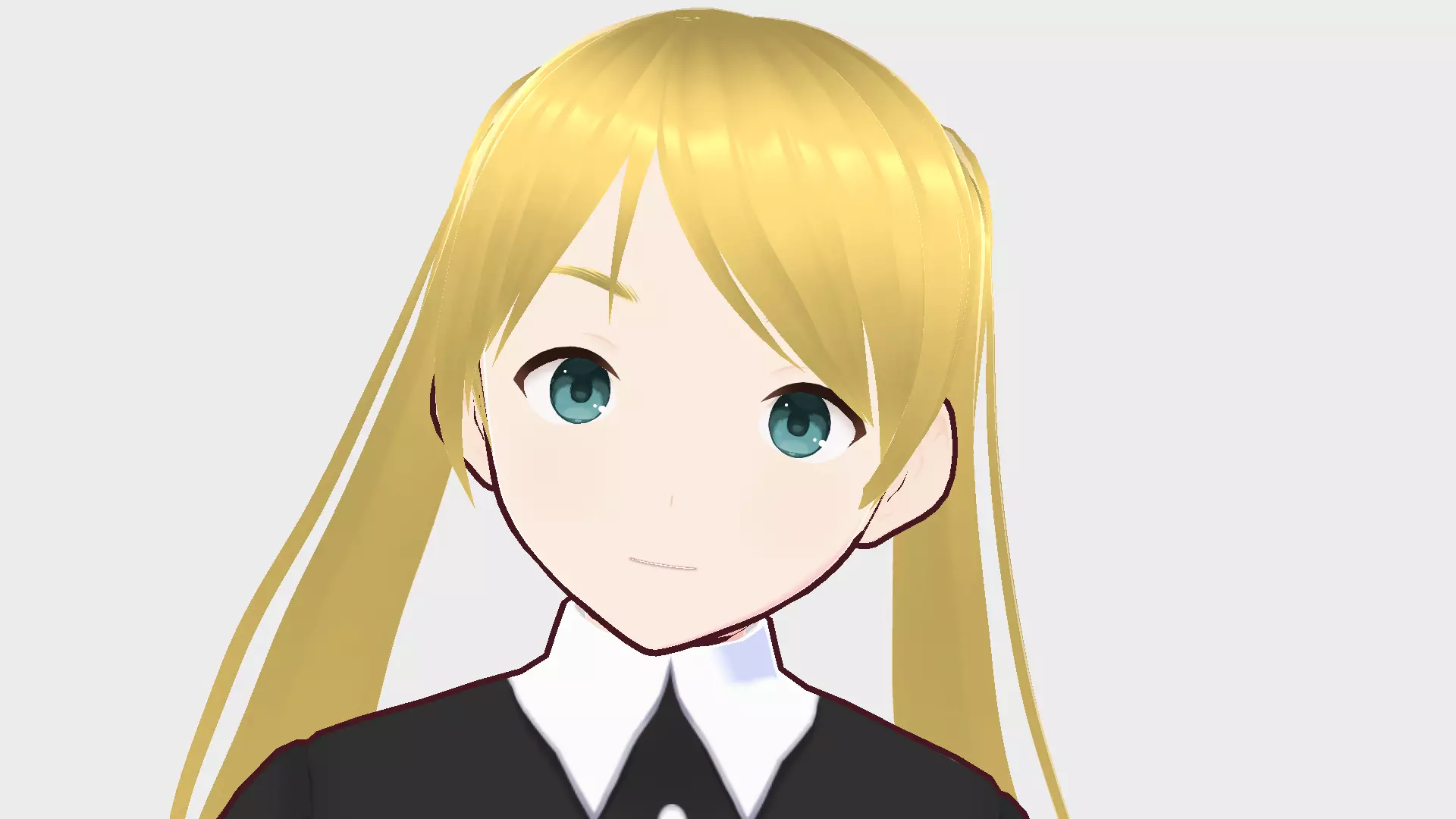 Girl2 anime girl in dress 3D model