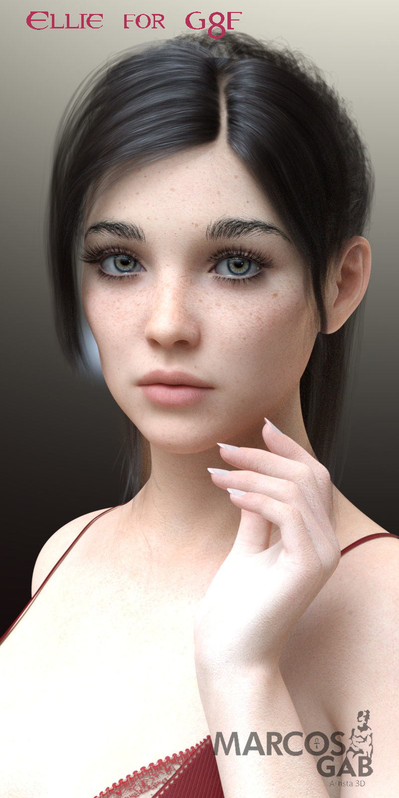 Ellie for Genesis 8 Female 3D model_25