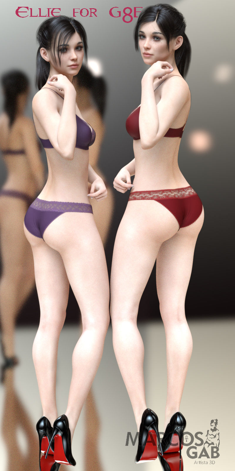 Ellie for Genesis 8 Female 3D model_11