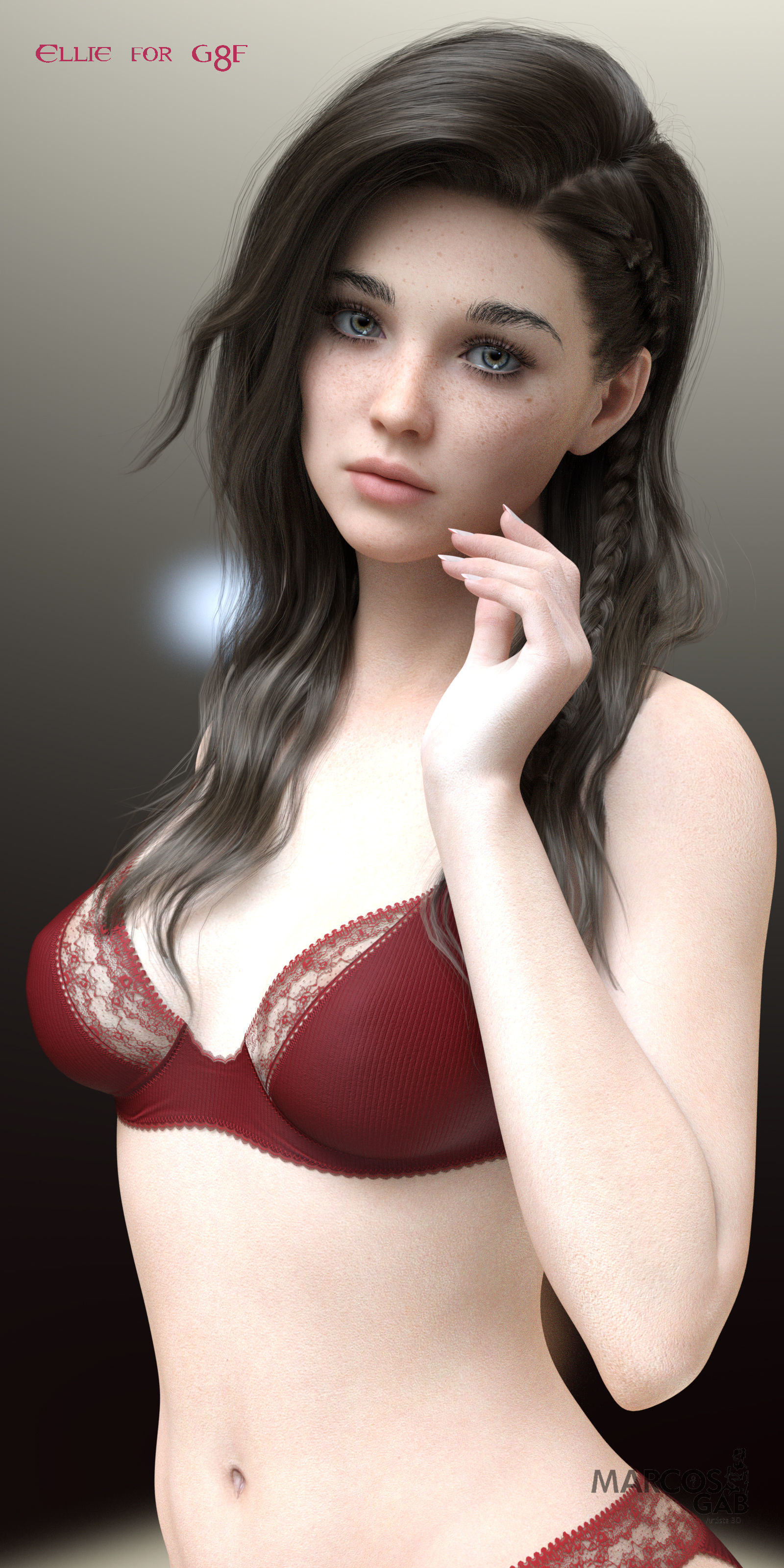 Ellie for Genesis 8 Female 3D model_28