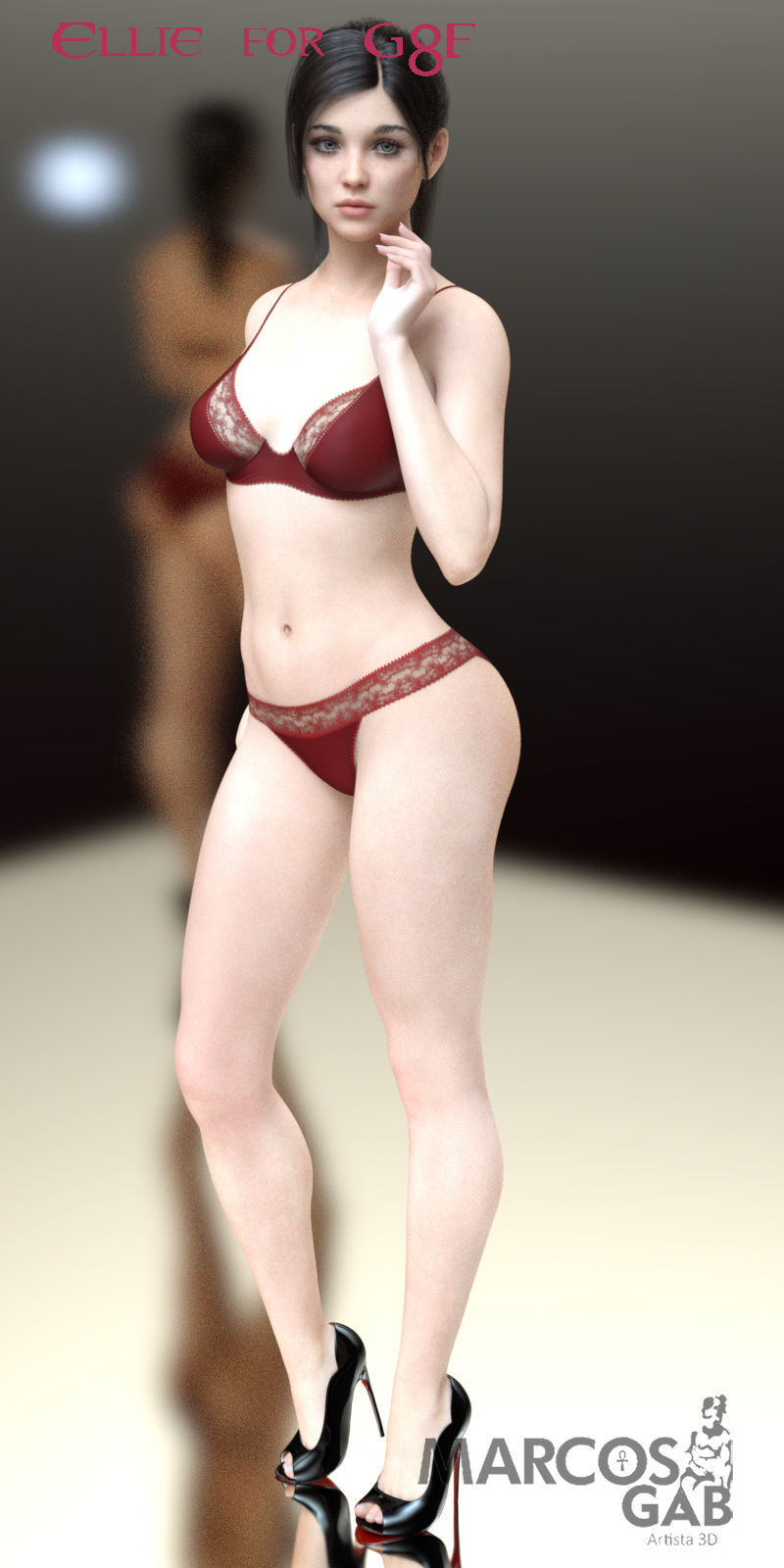 Ellie for Genesis 8 Female 3D model_3