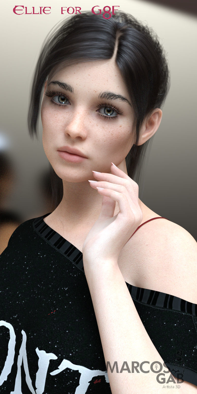 Ellie for Genesis 8 Female 3D model_21