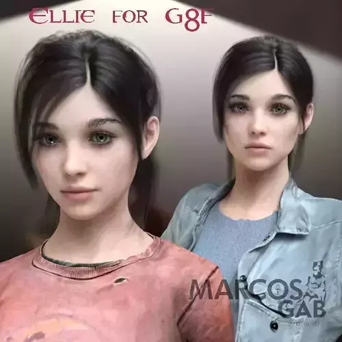 Ellie for Genesis 8 Female 3D model