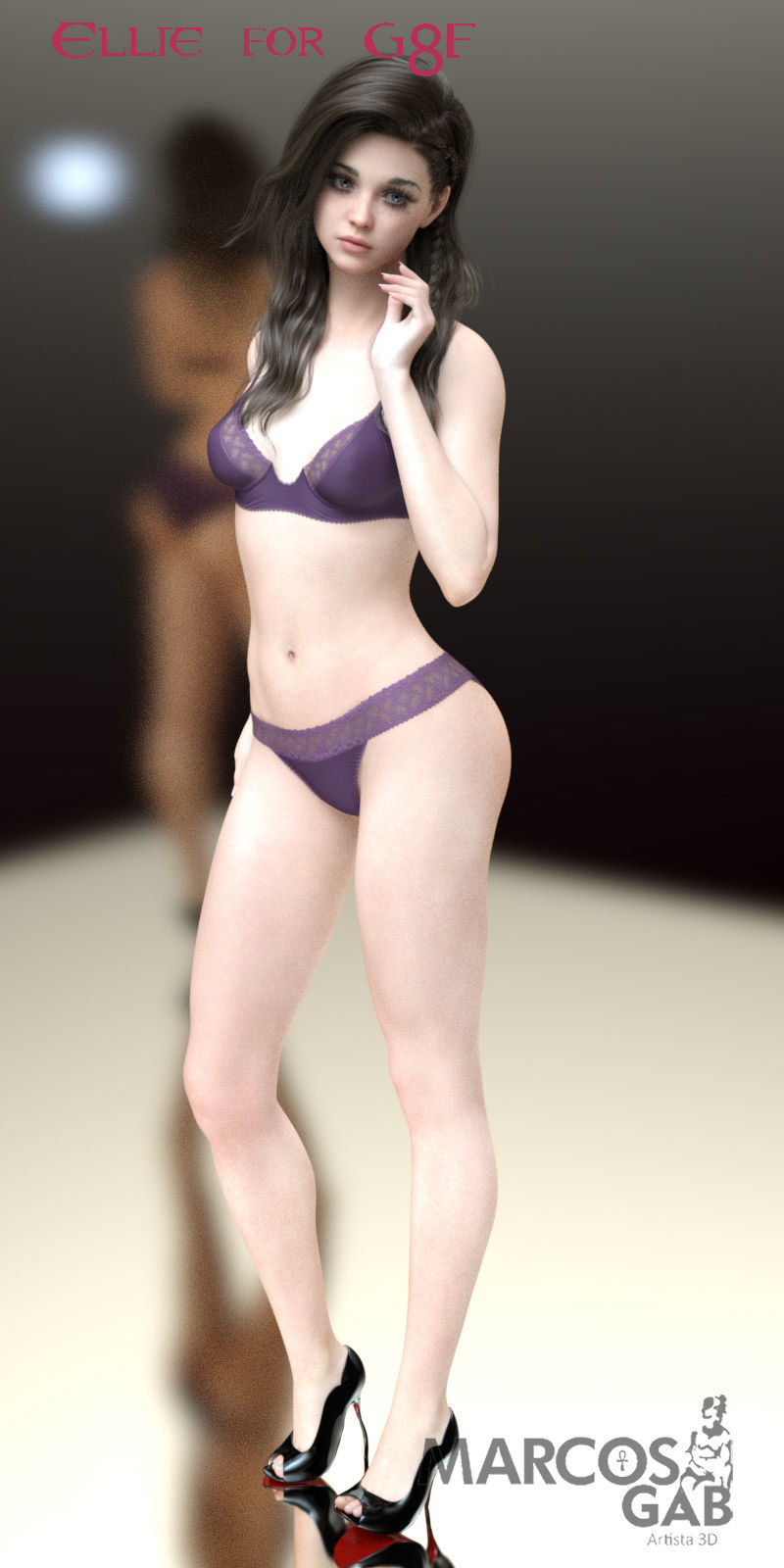 Ellie for Genesis 8 Female 3D model_18