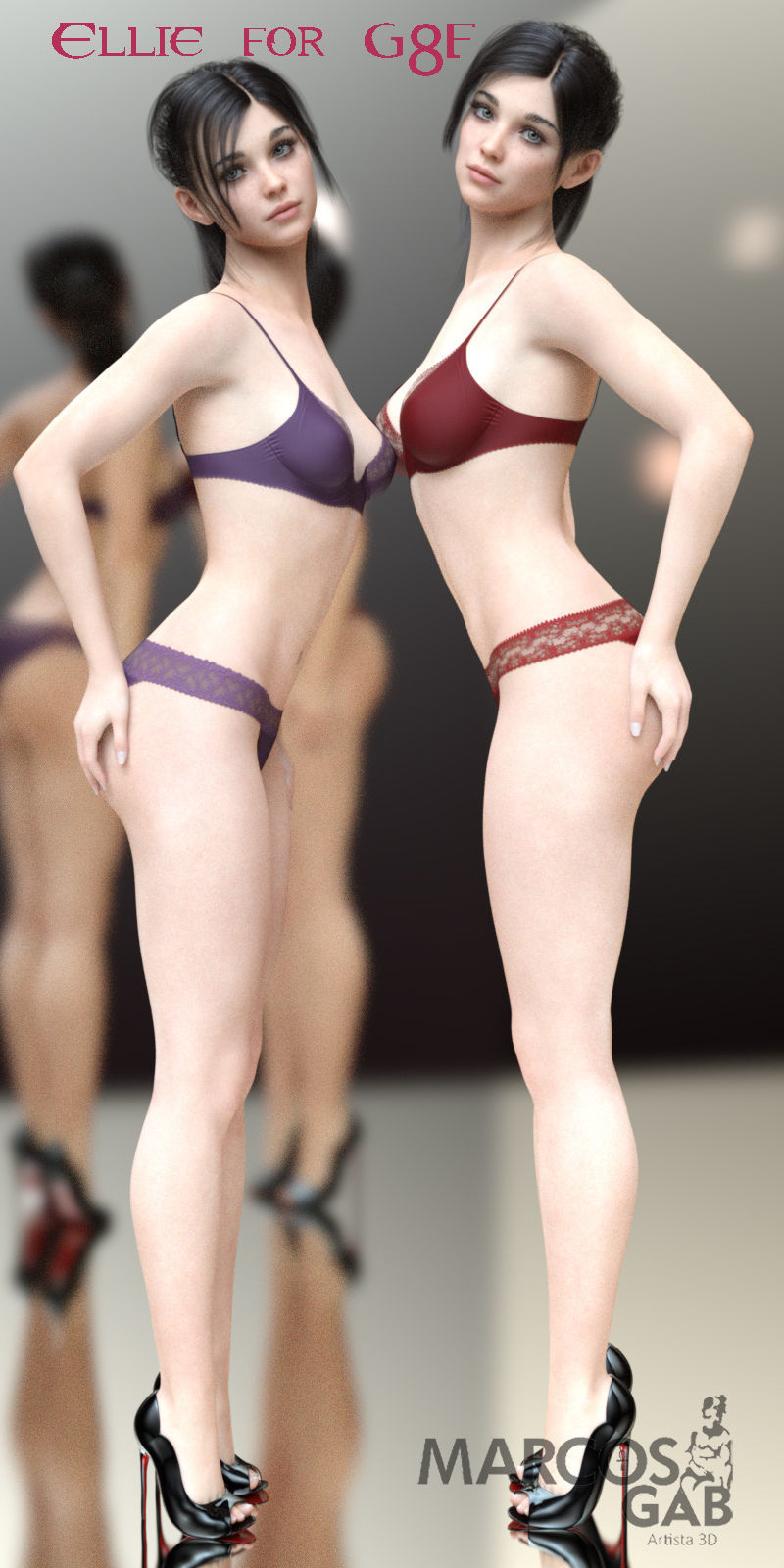 Ellie for Genesis 8 Female 3D model_12