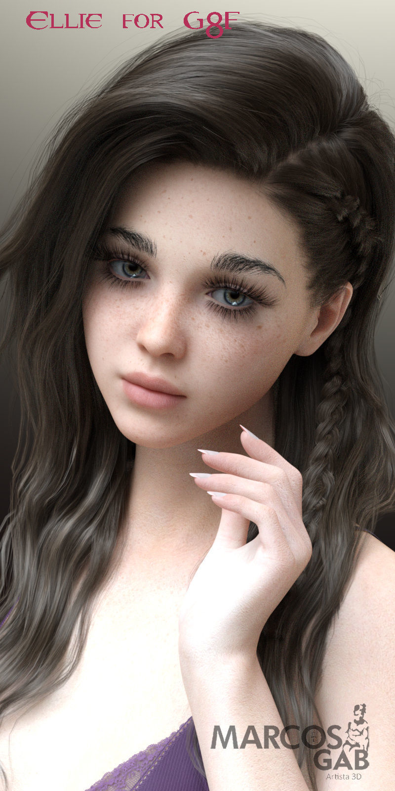 Ellie for Genesis 8 Female 3D model_29