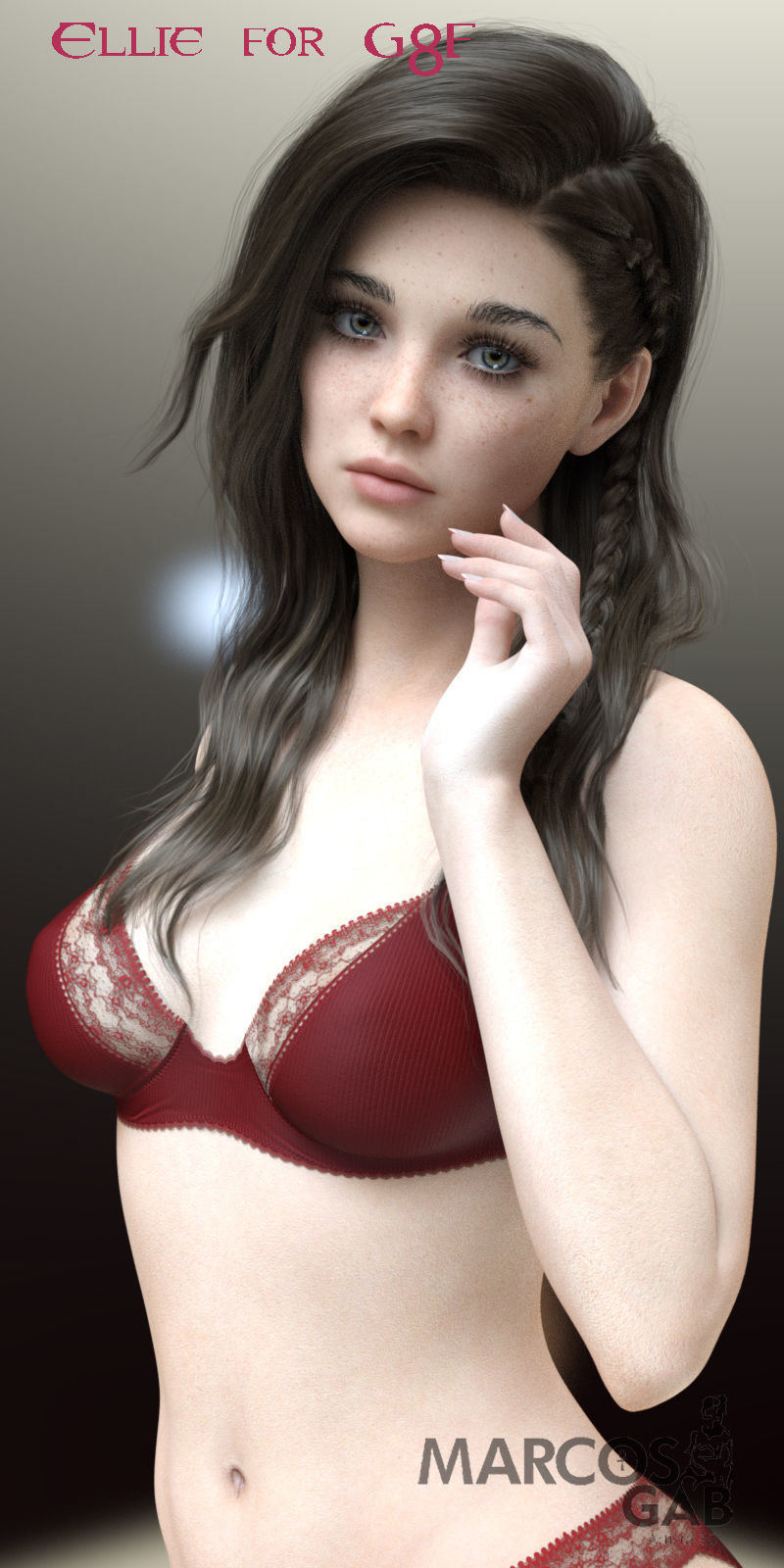 Ellie for Genesis 8 Female 3D model_15