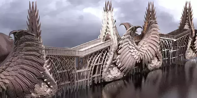 Dragon Fantasia Winged Bridge
