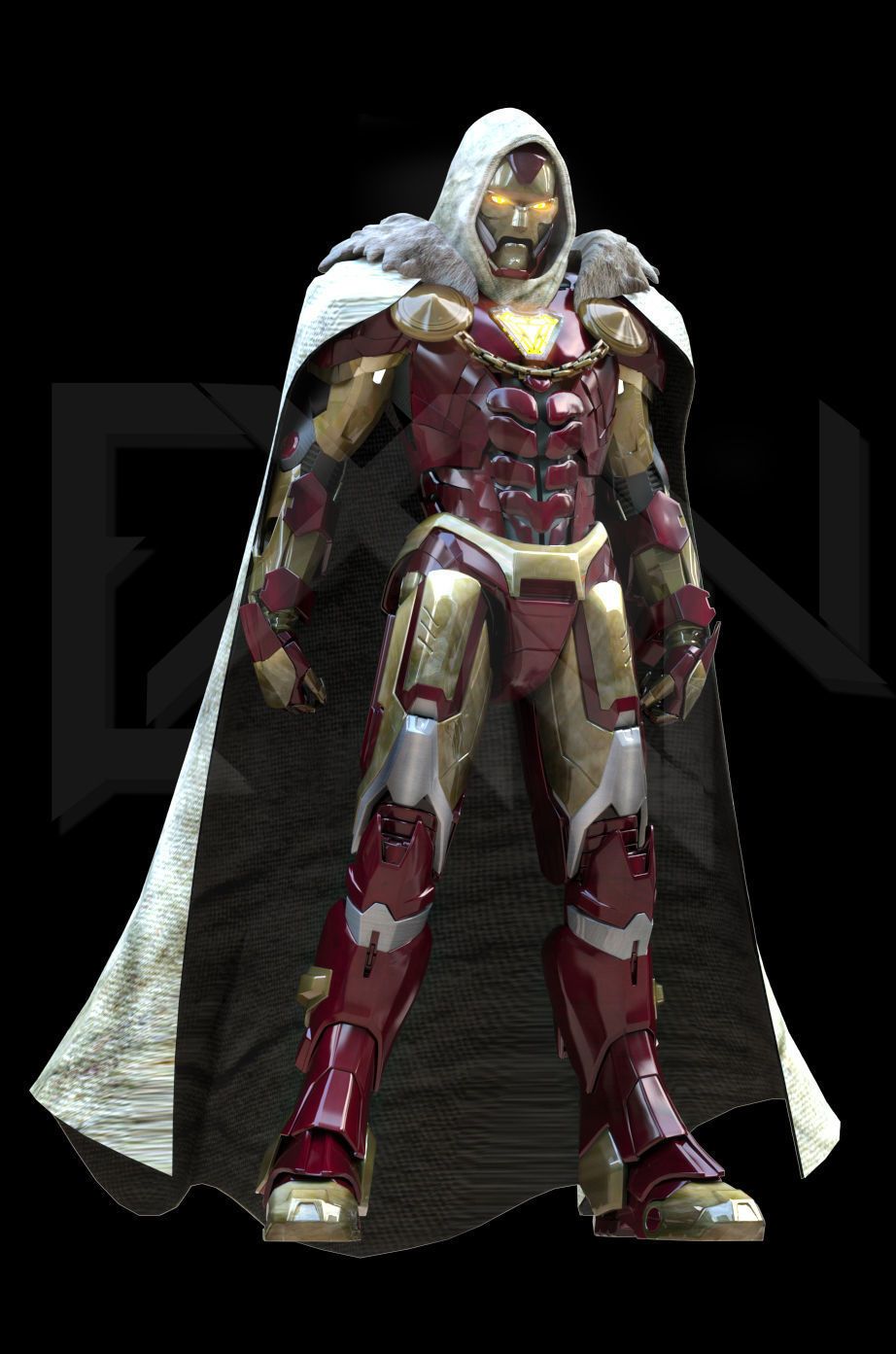 Emperor Iron Man MK Infinity 3D model_1