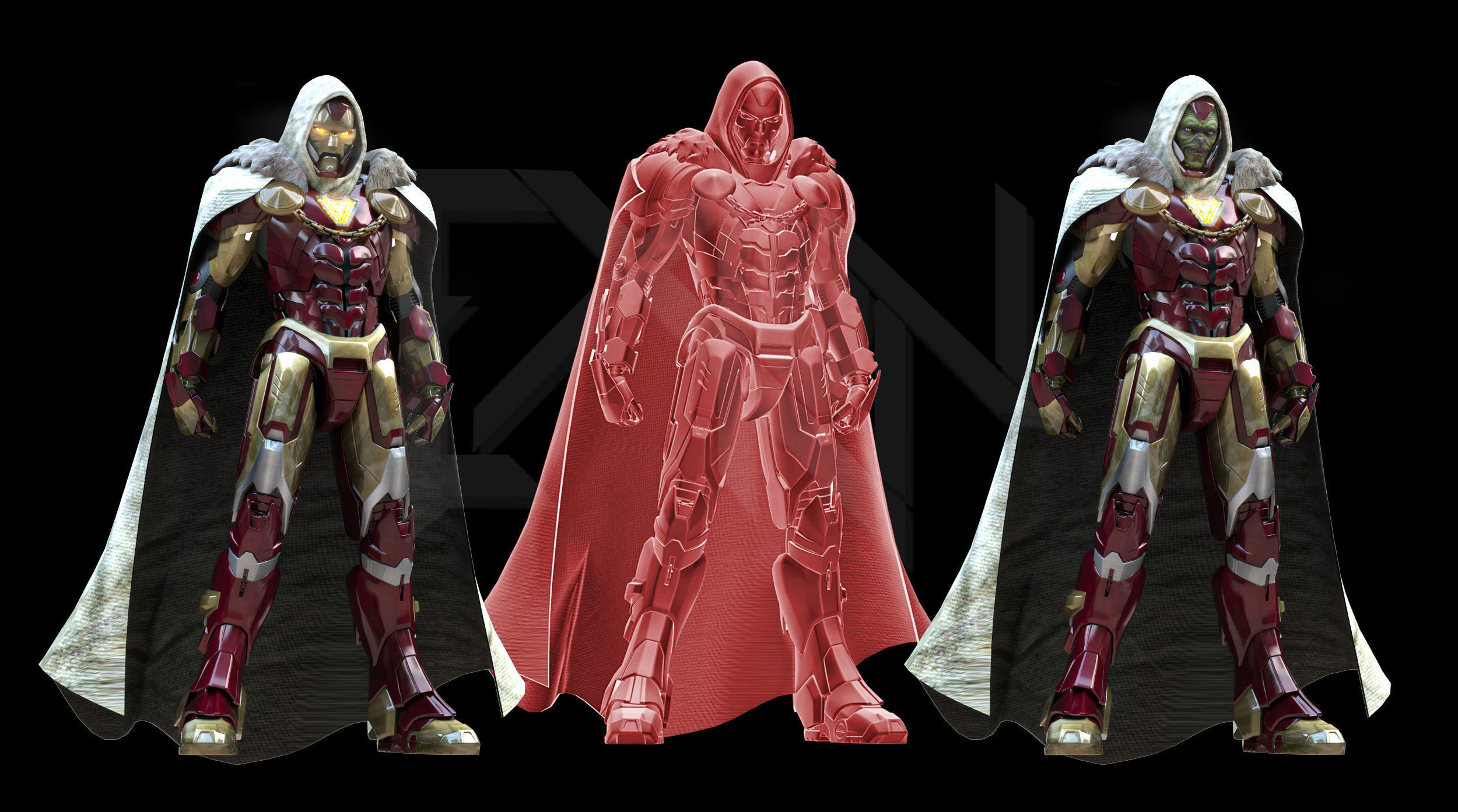 Emperor Iron Man MK Infinity 3D model_2
