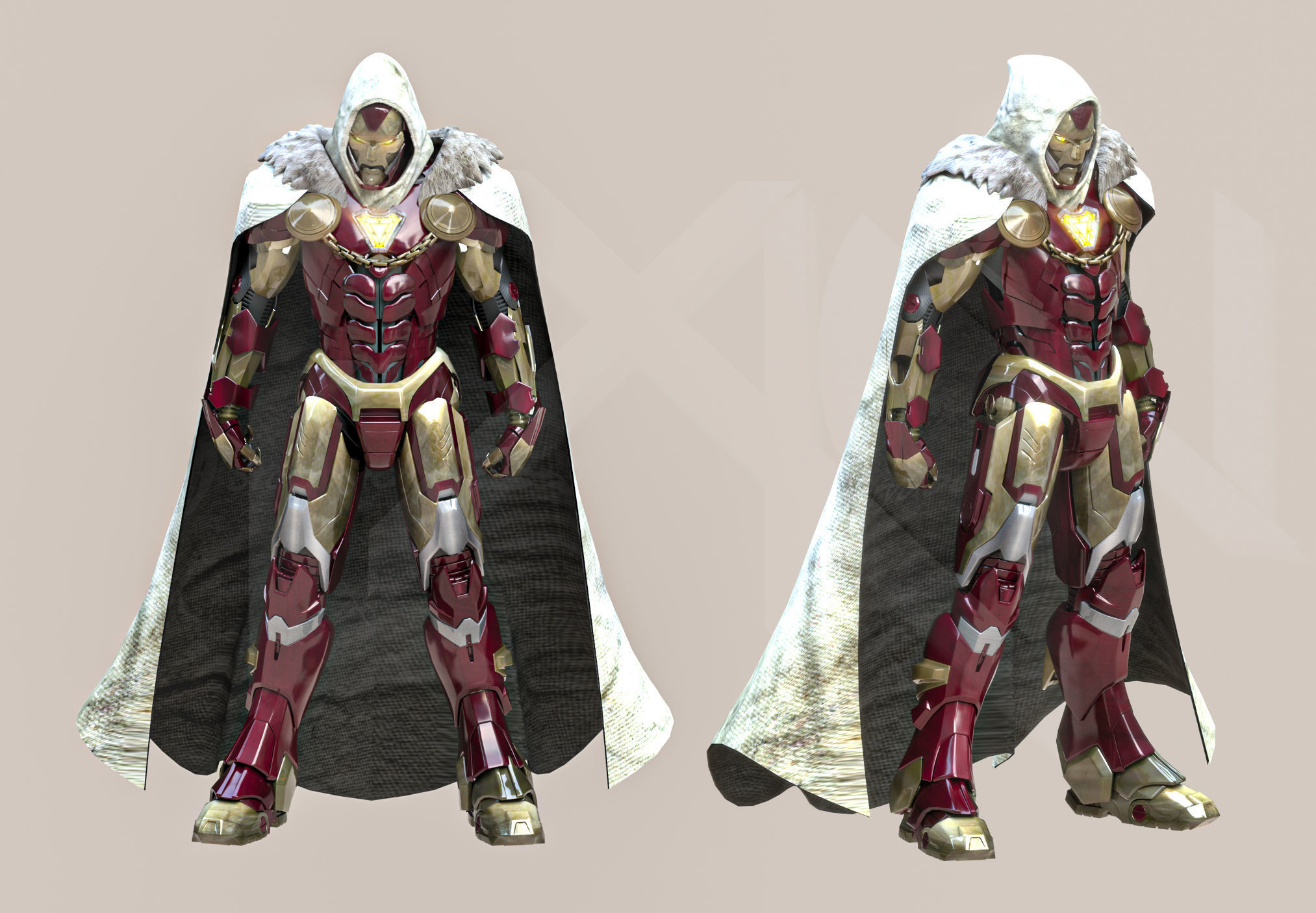Emperor Iron Man MK Infinity 3D model_4