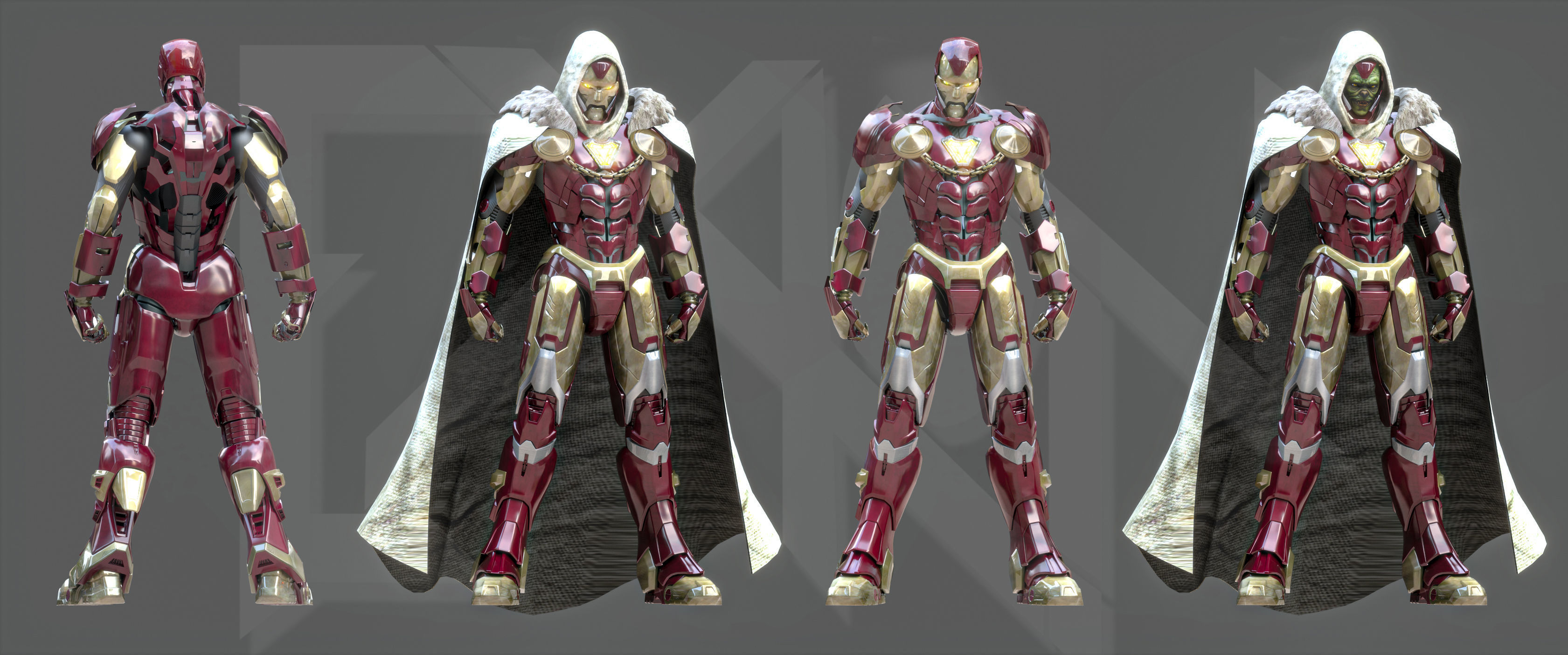 Emperor Iron Man MK Infinity 3D model_6