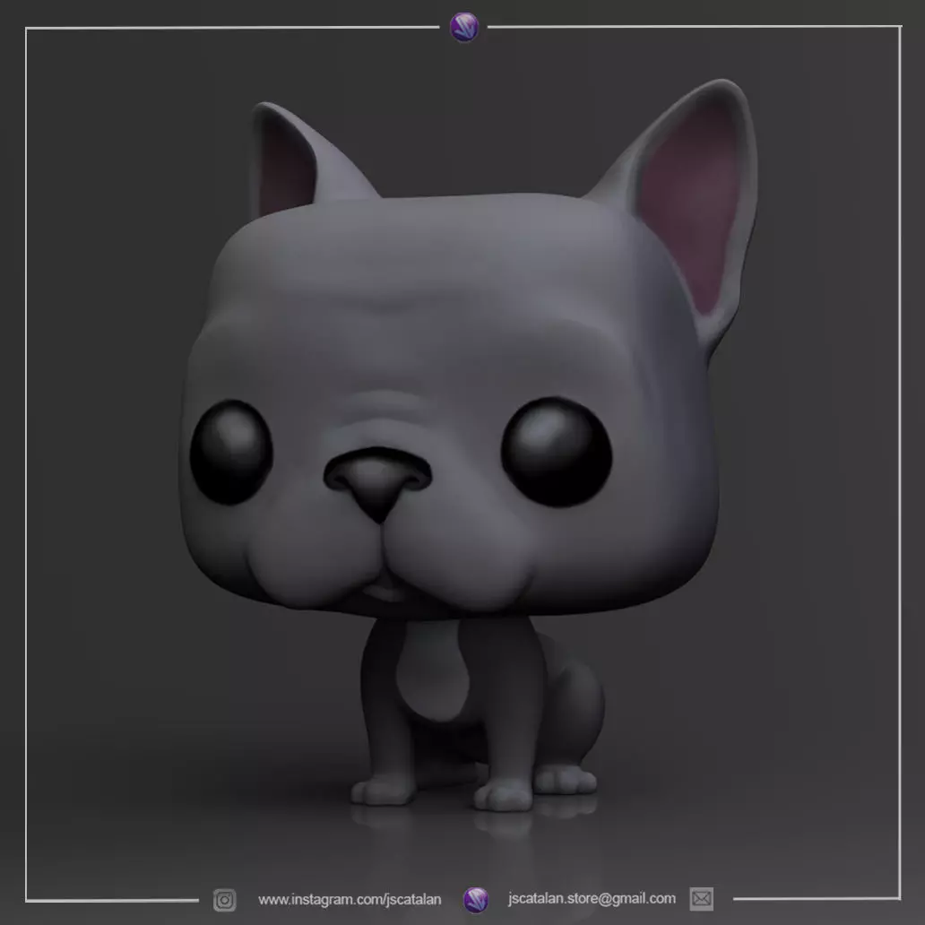 Funko Pop Dog V2 3D print model_0