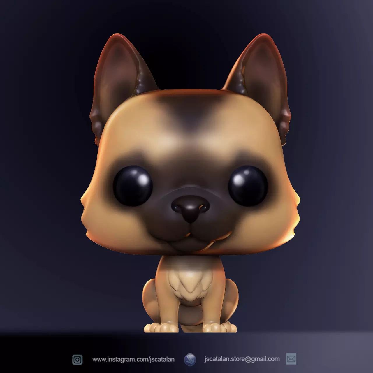 Funko Pop Dog V3 3D print model_0