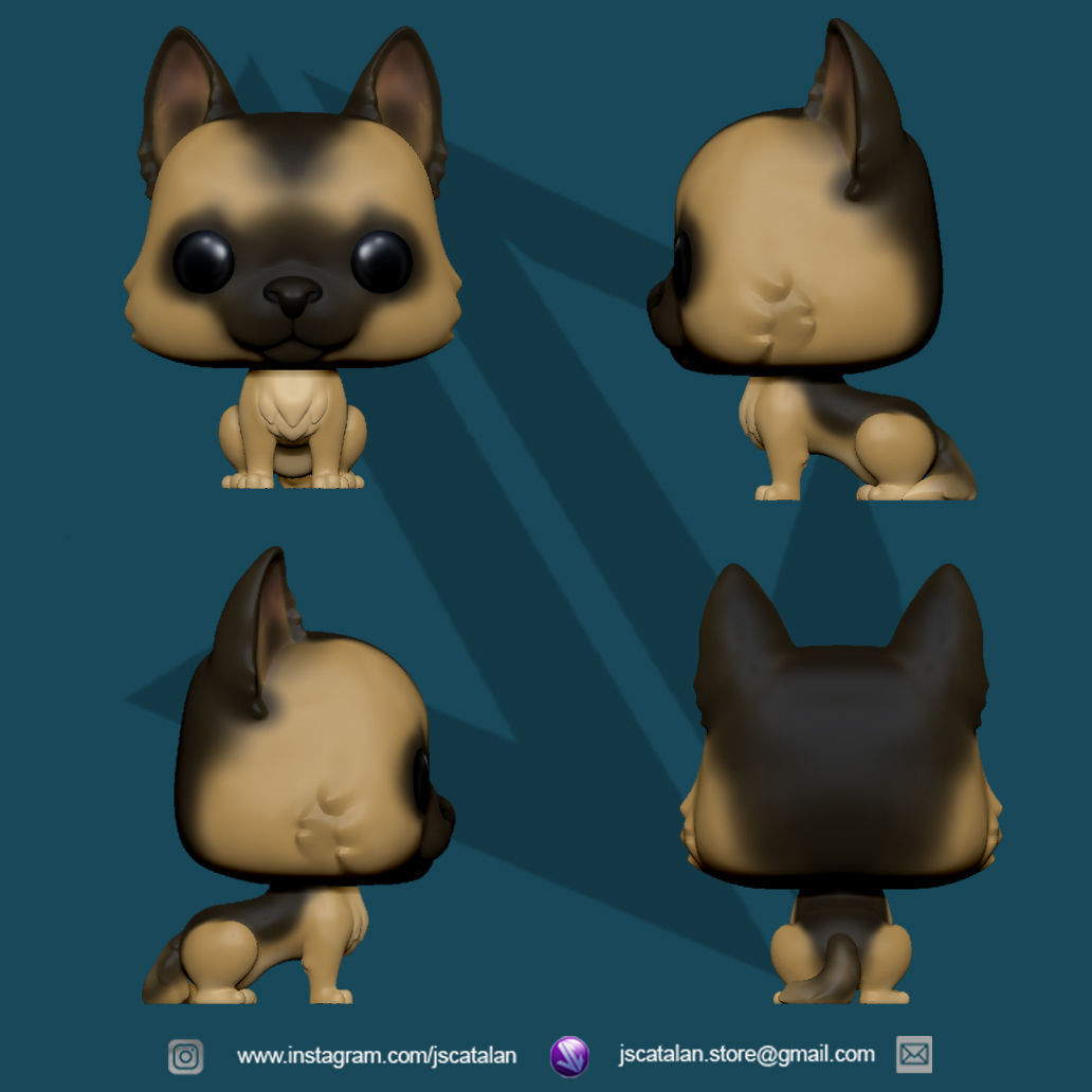 Funko Pop Dog V3 3D print model_2