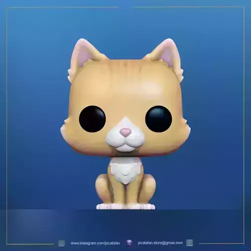 Funko Pop CAT V2 3D print model