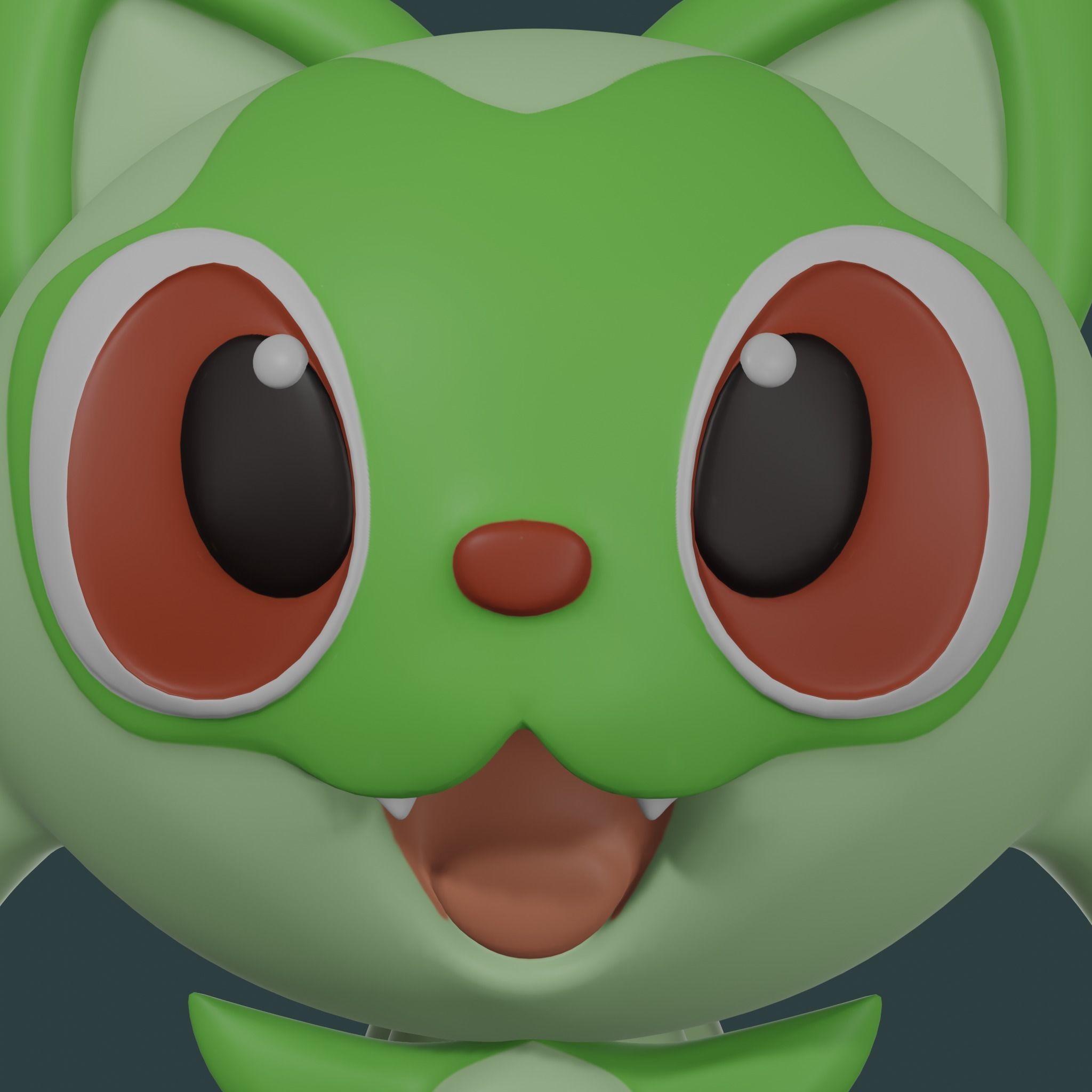 SPRIGATITO POKEMON 3D print model_3