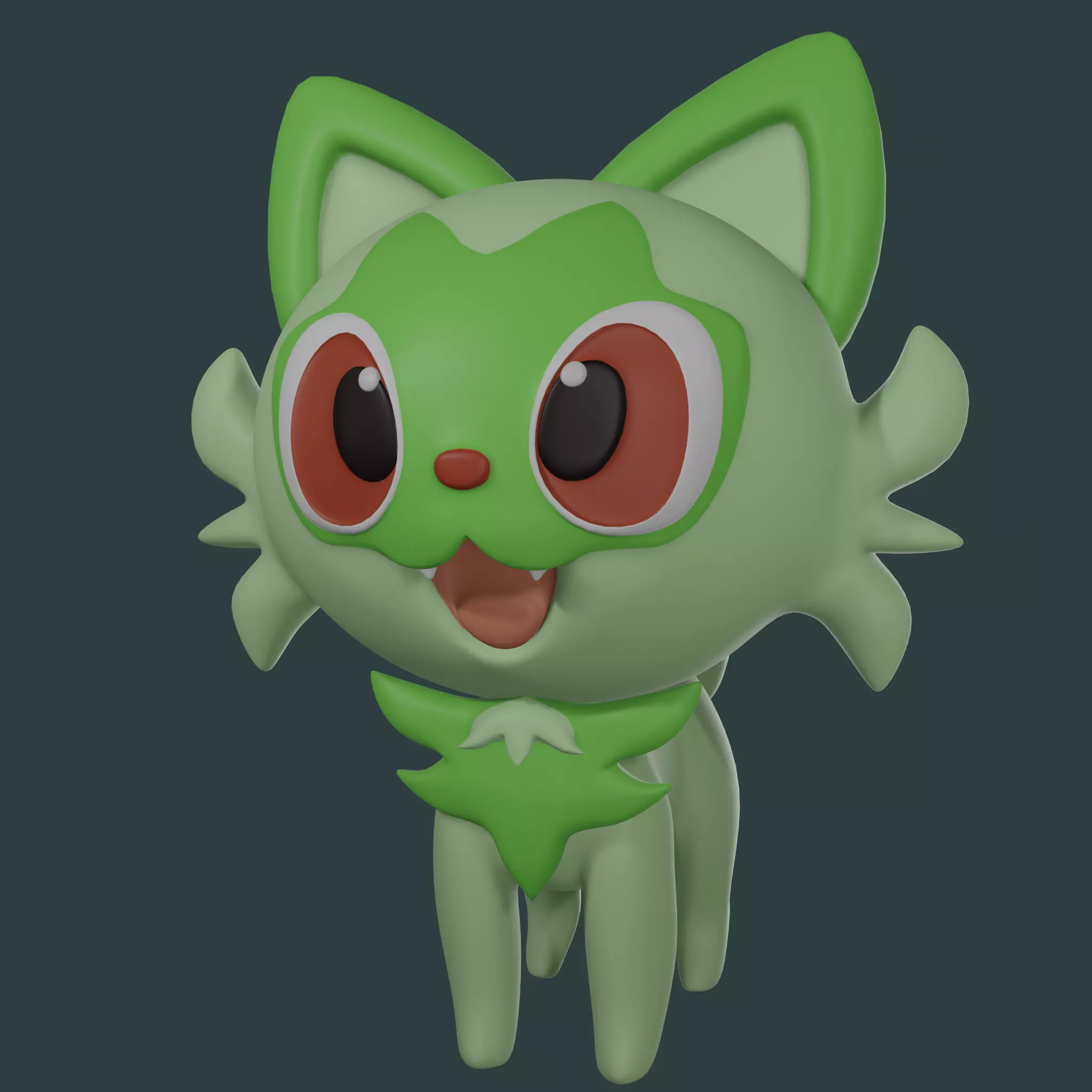 SPRIGATITO POKEMON 3D print model_0