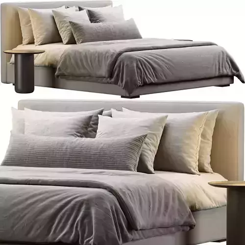 RH Modena Bed 3D model