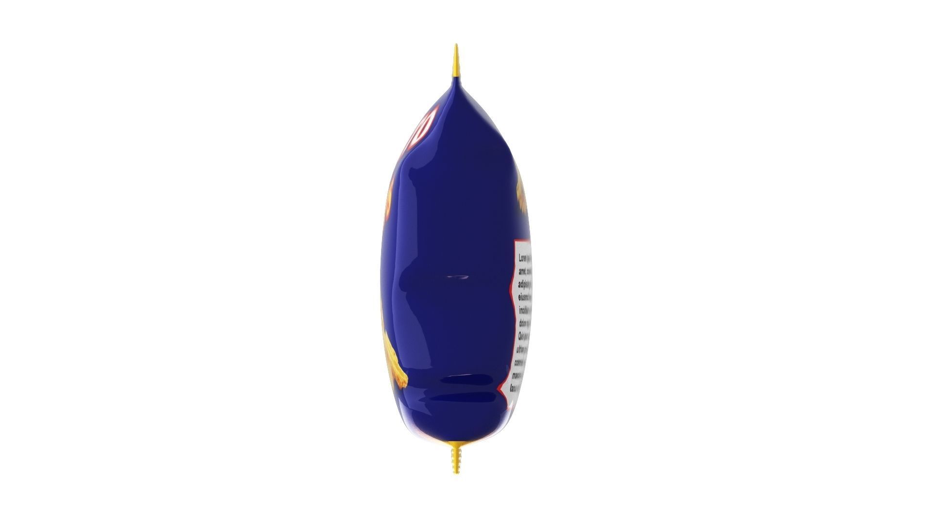 Potato Chip Packet Pack packaging 3D model_5