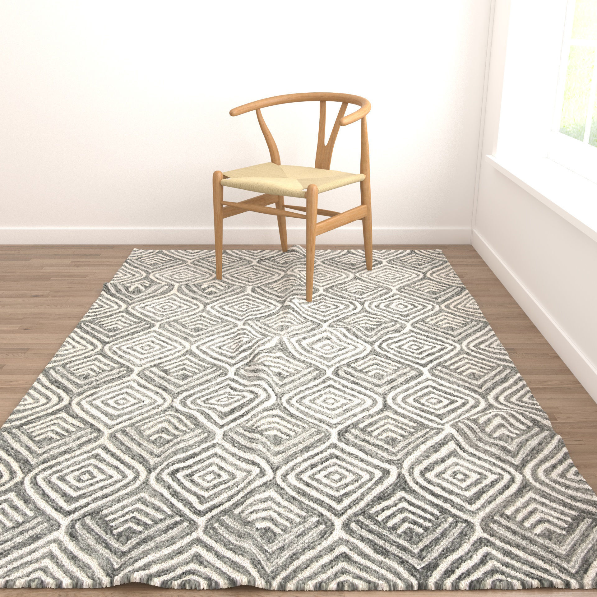 Rugs No 597 Low-poly 3D model_6