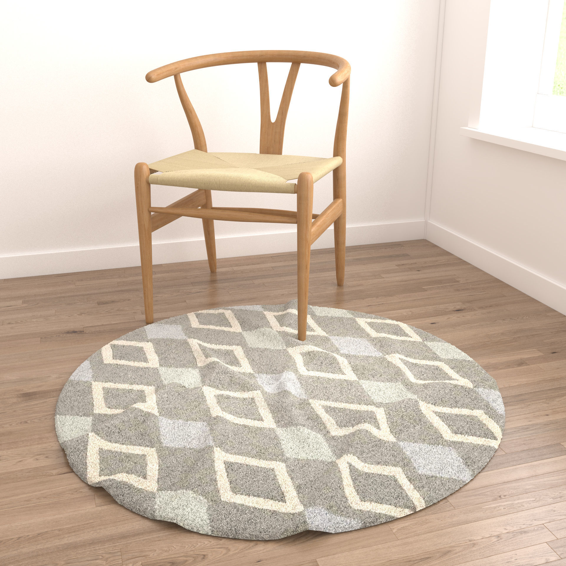 Rugs No 597 Low-poly 3D model_3